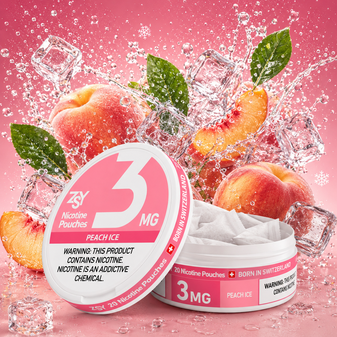 Peach Ice Nicotine Pouches