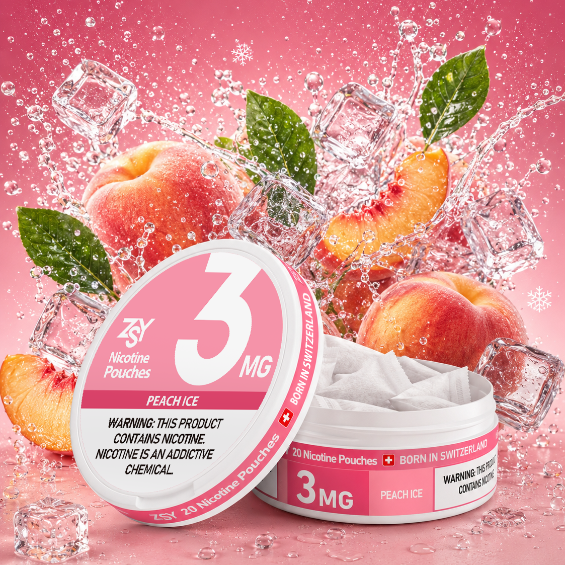 Peach Ice Nicotine Pouches