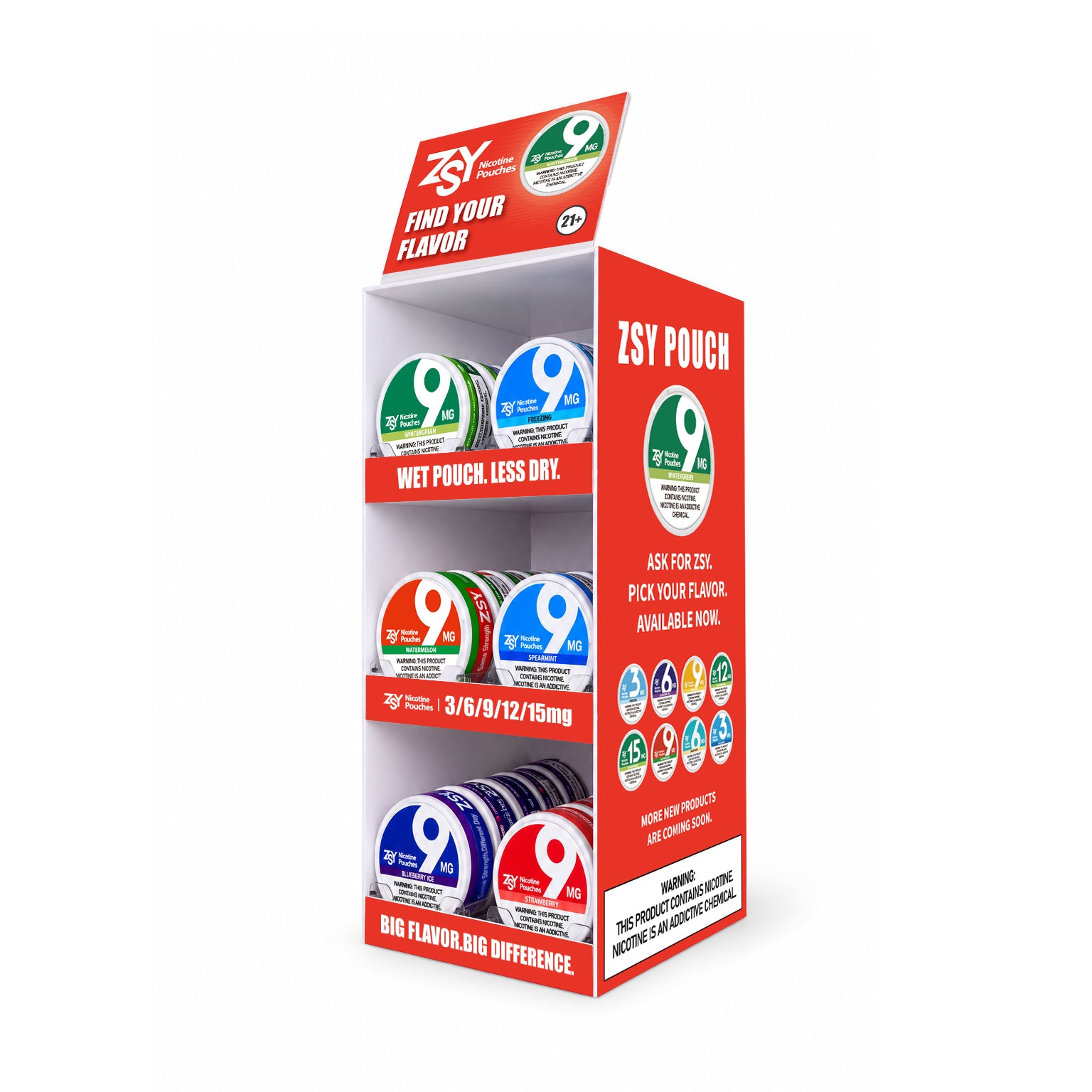 3-Tier Acrylic Counter Display Rack (120 can)