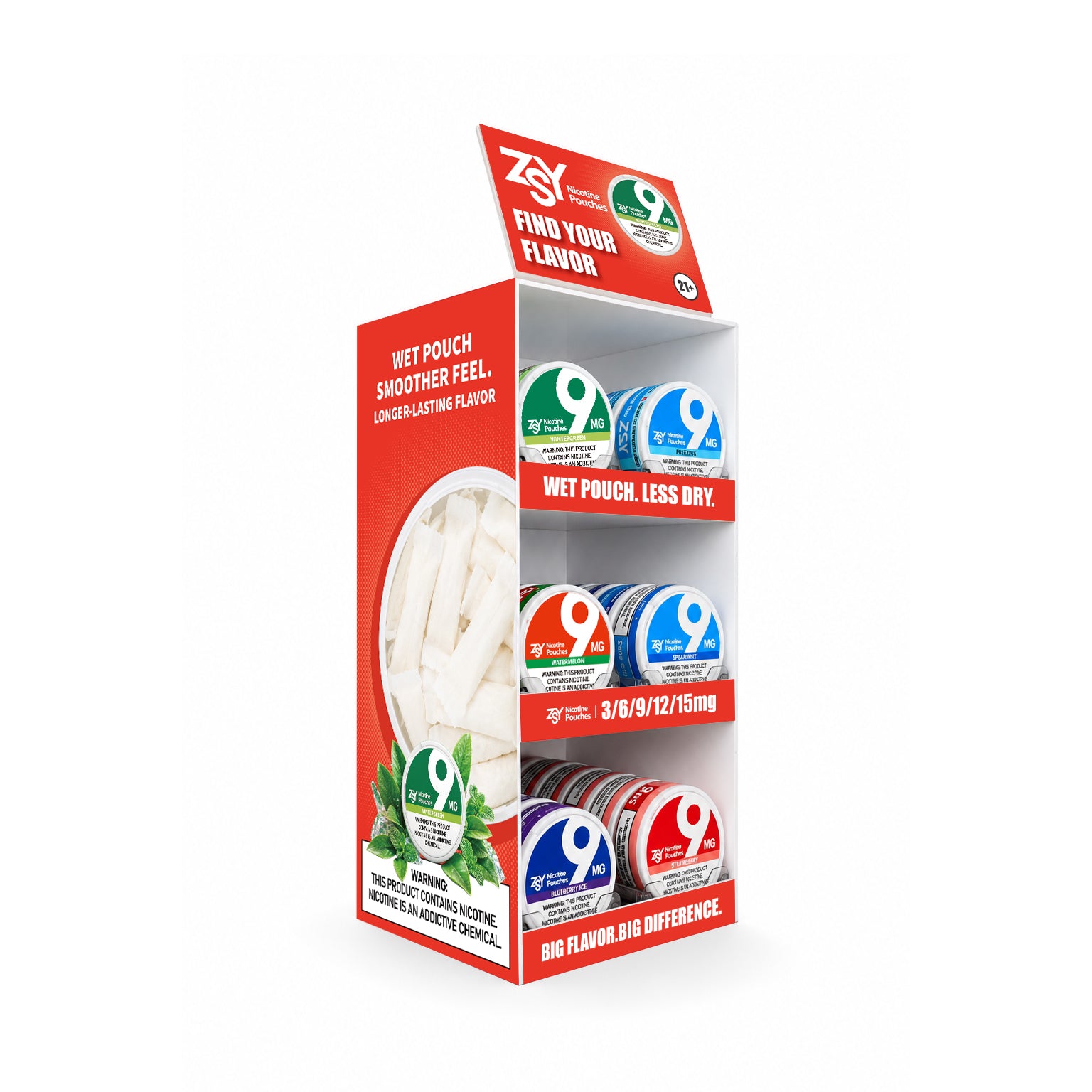 3-Tier Acrylic Counter Display Rack (120 can)