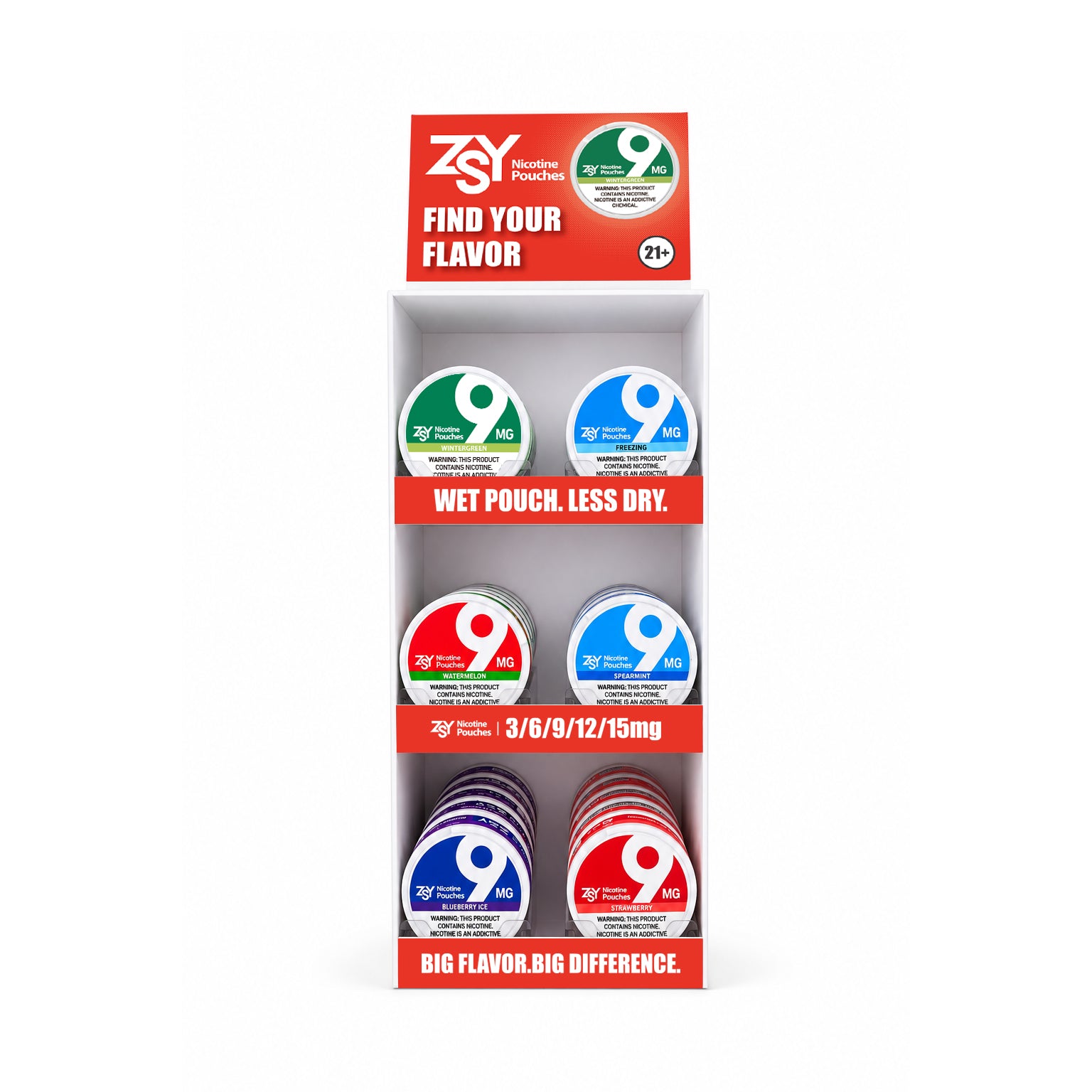 3-Tier Acrylic Counter Display Rack (120 can)
